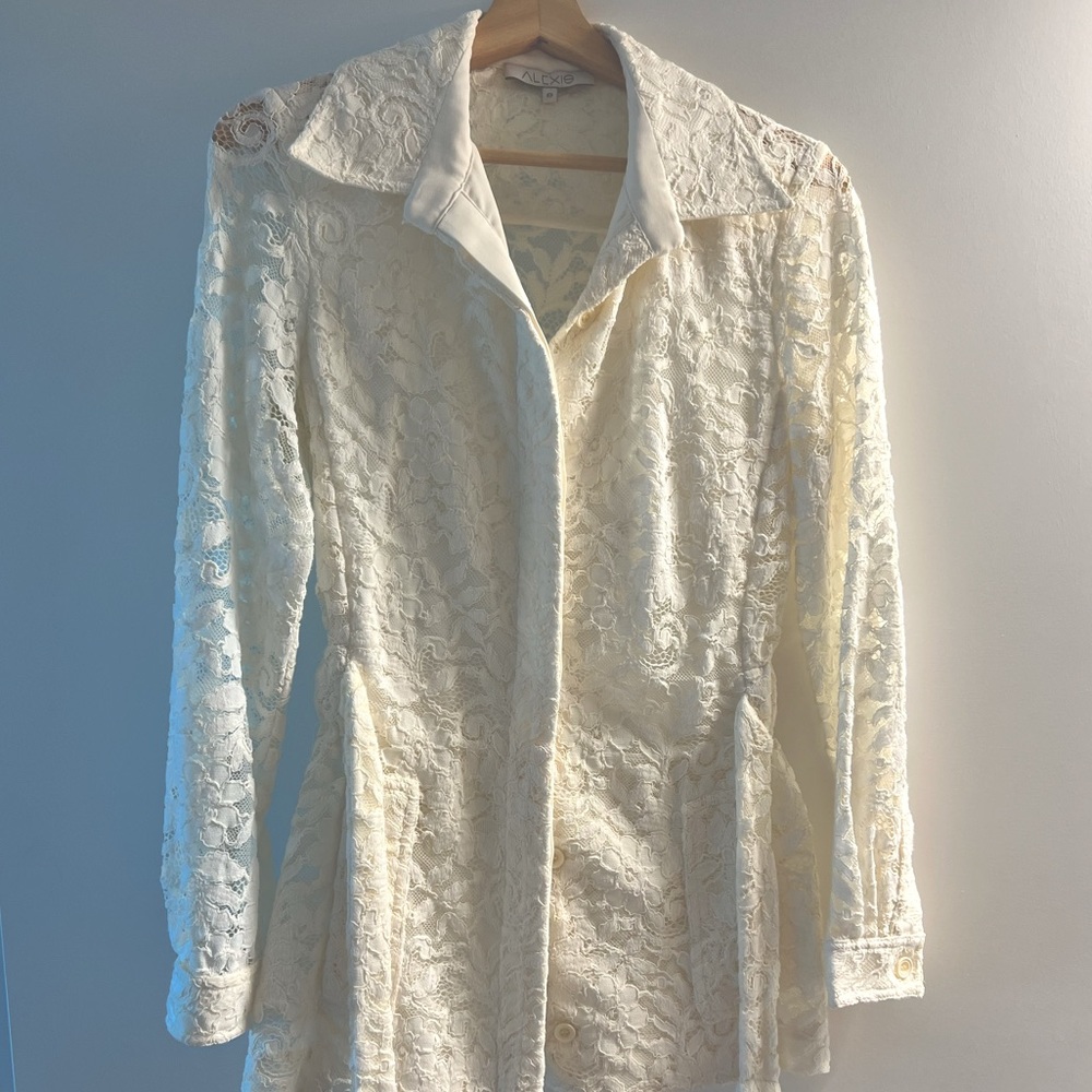 Alexis Lace Button Down Top